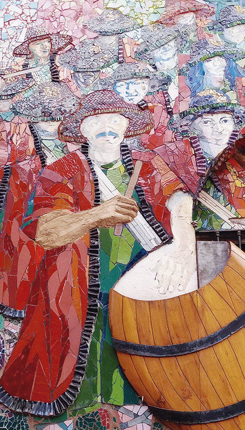La identidad florense plasmada en un impresionante mural en Artigas y Morón