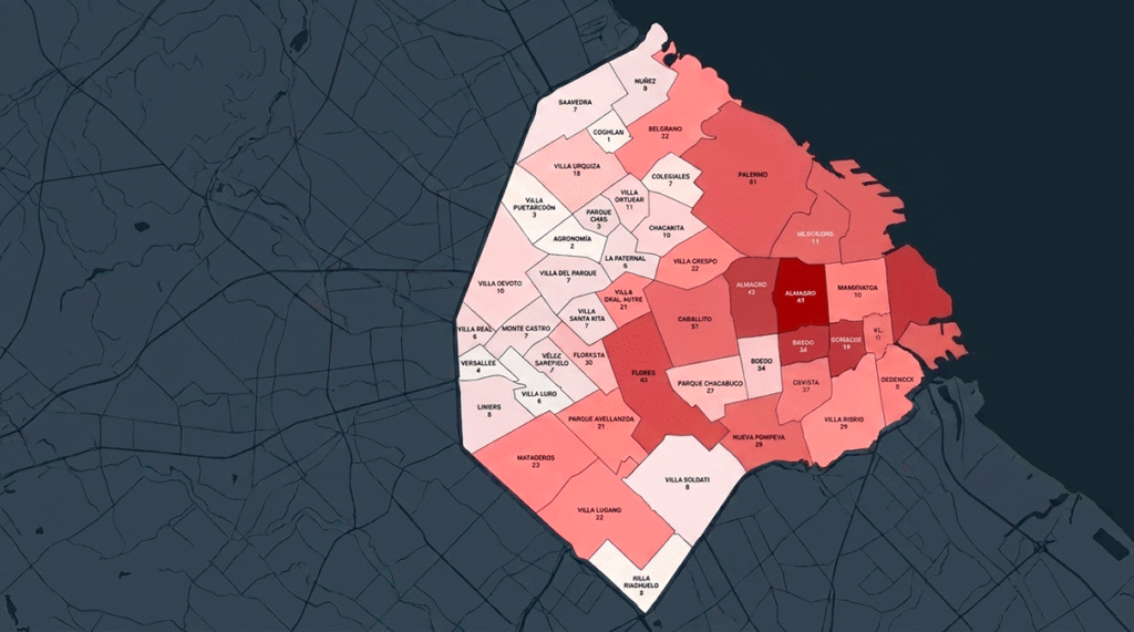 Balvanera, La Boca, Almagro, Constitución y Flores lideran el mapa oficial. Los números, los casos y cómo se llega a un desalojo.