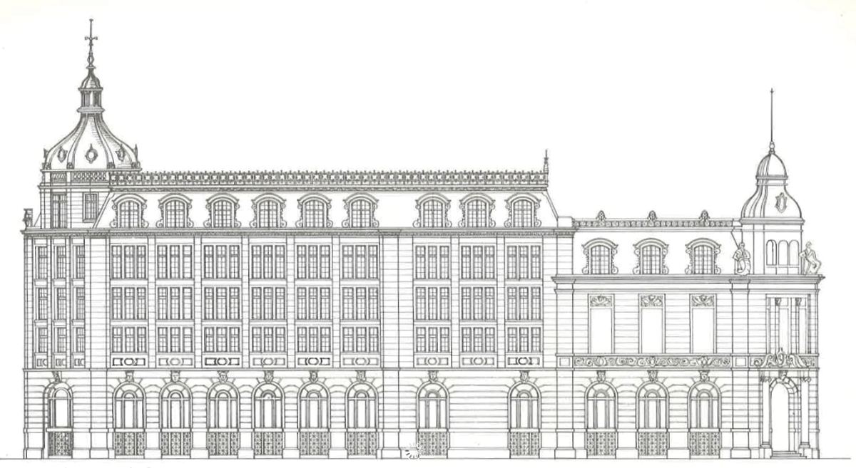 Una de las construcciones más importantes y destacadas del barrio de Flores, junto a la basílica y la estación de trenes, es la sede del Banco de la Nación Argentina en la esquina de Rivadavia y Pedernera.