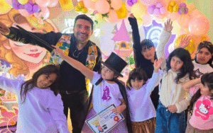 Show de magia y humor para fiestas infantiles, familiares y de adultos en Flores. Más de 30 años de experiencia. Consultá disponibilidad.